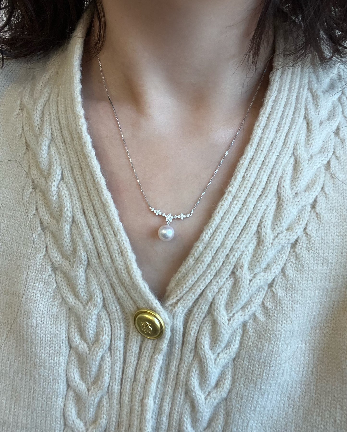 “Smile”Akoya Sea Pearl necklace