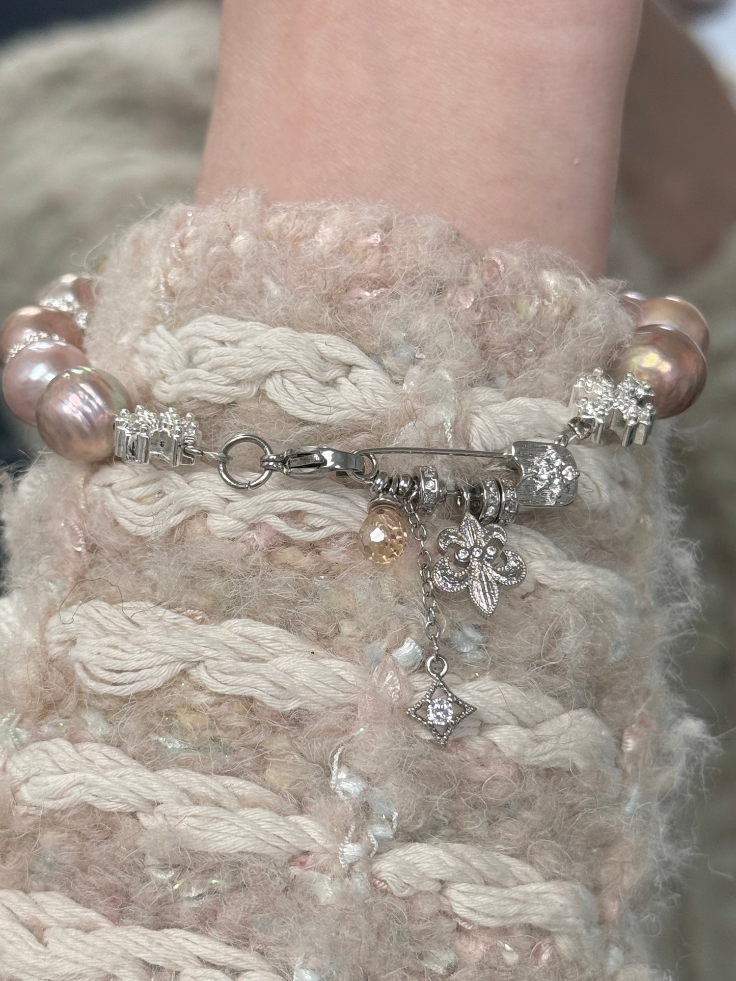 Purple baroque pearl Bracelet