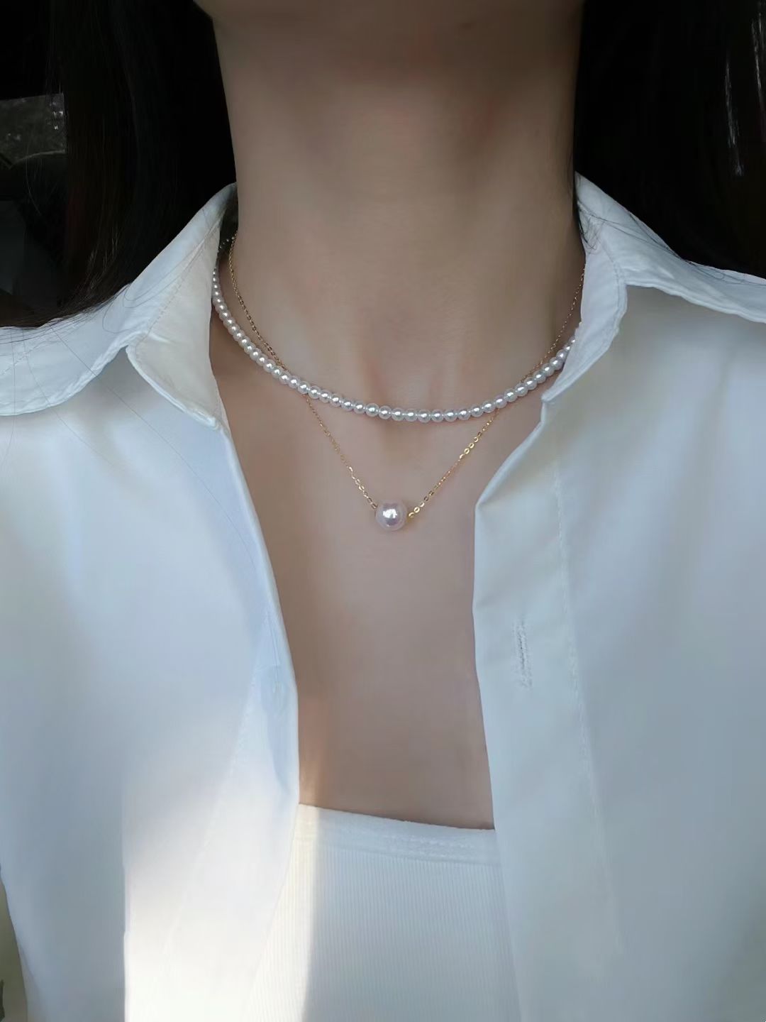 18k Akoya pearl necklace