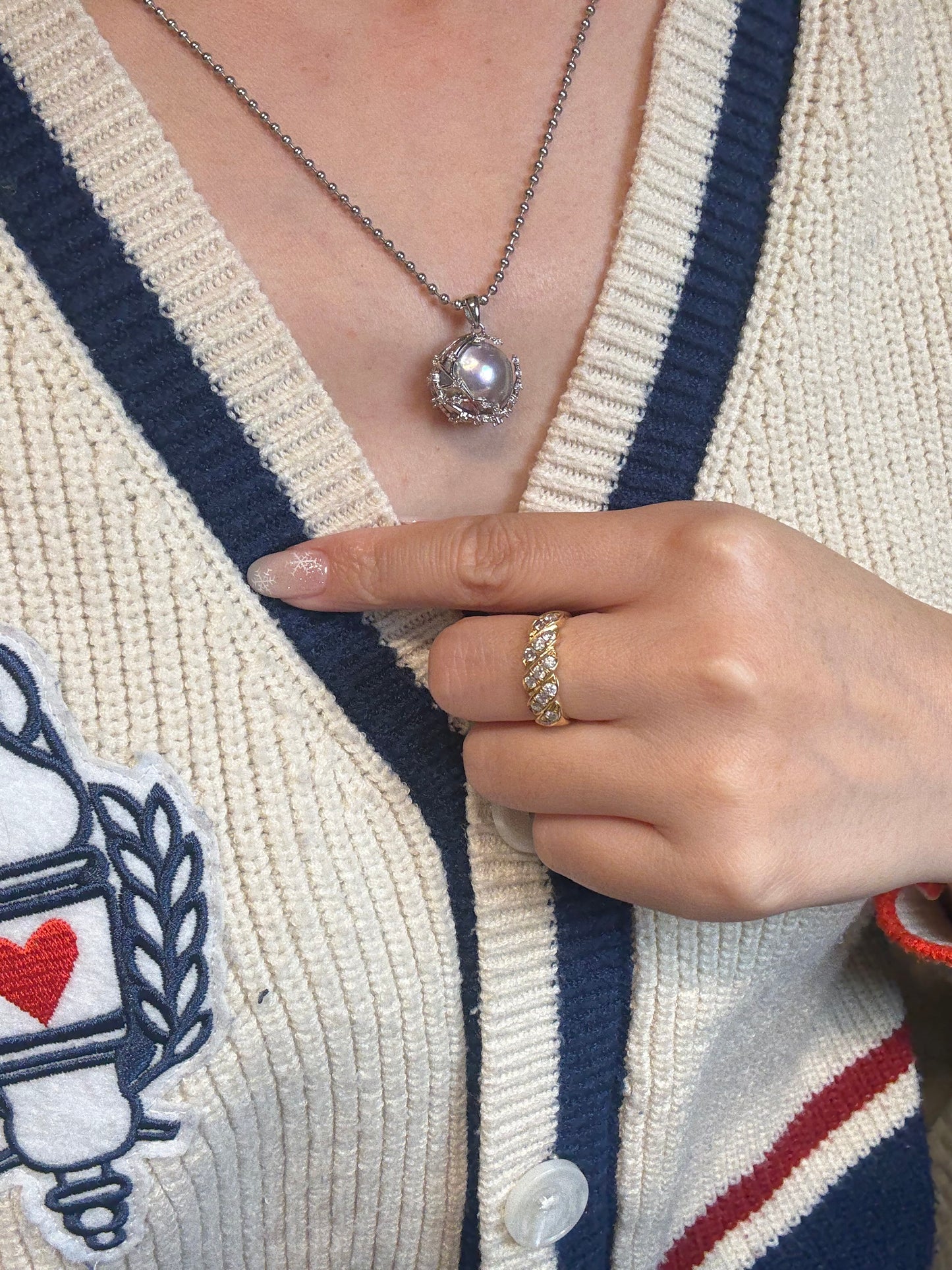 星月☪️ sea Pearl Mabe pendant