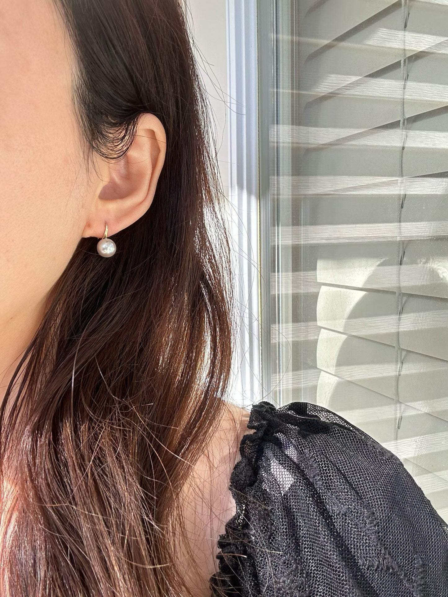 18k High heel 7.5-8mm AkoyaEarrings
