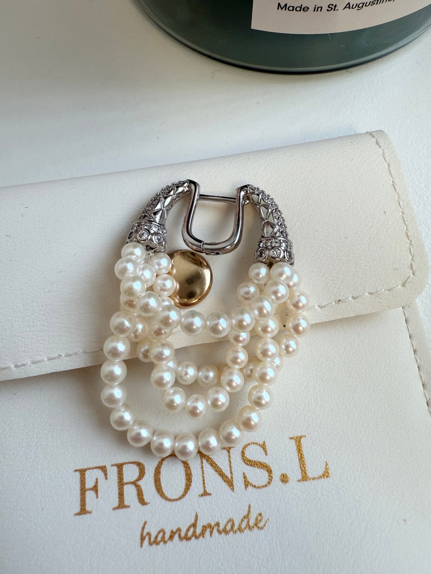 Horseshoe Pearl Earrings