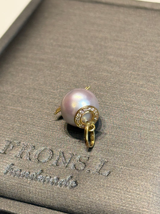 18k天使宝宝Sea Pearl akoya pendant