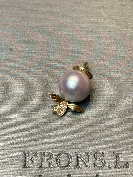 18k天使宝宝Sea Pearl akoya pendant