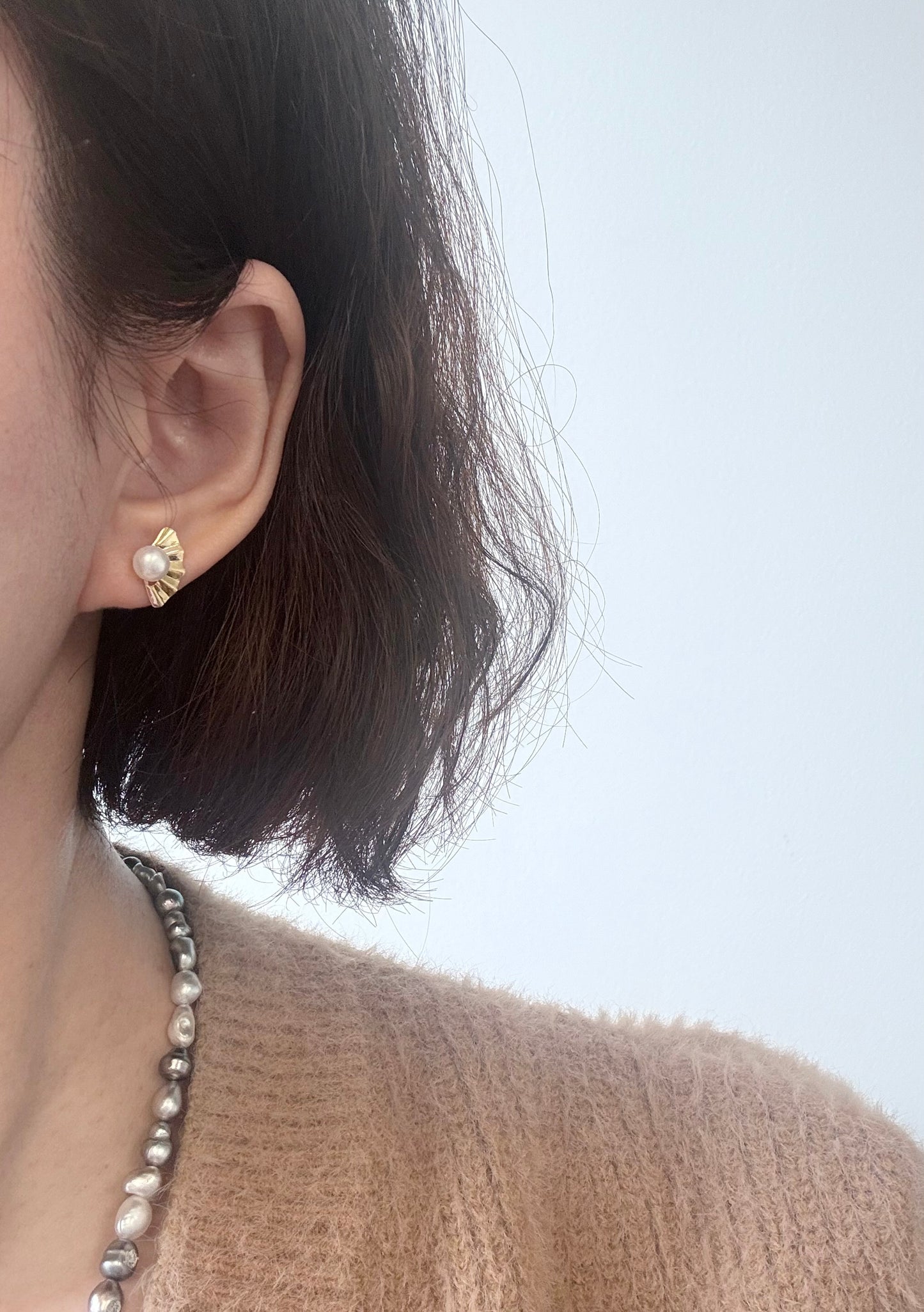 Fun freshwater Pearl Stud