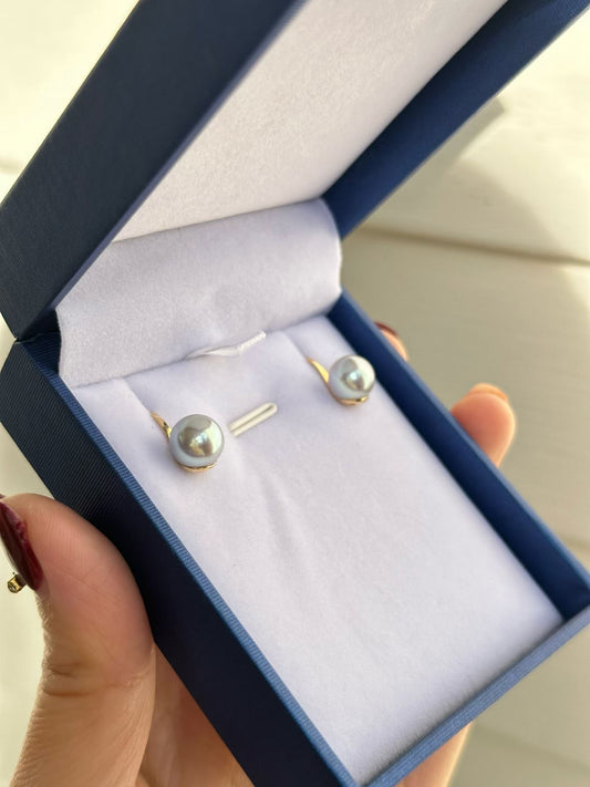18k High heel 7.5-8mm AkoyaEarrings