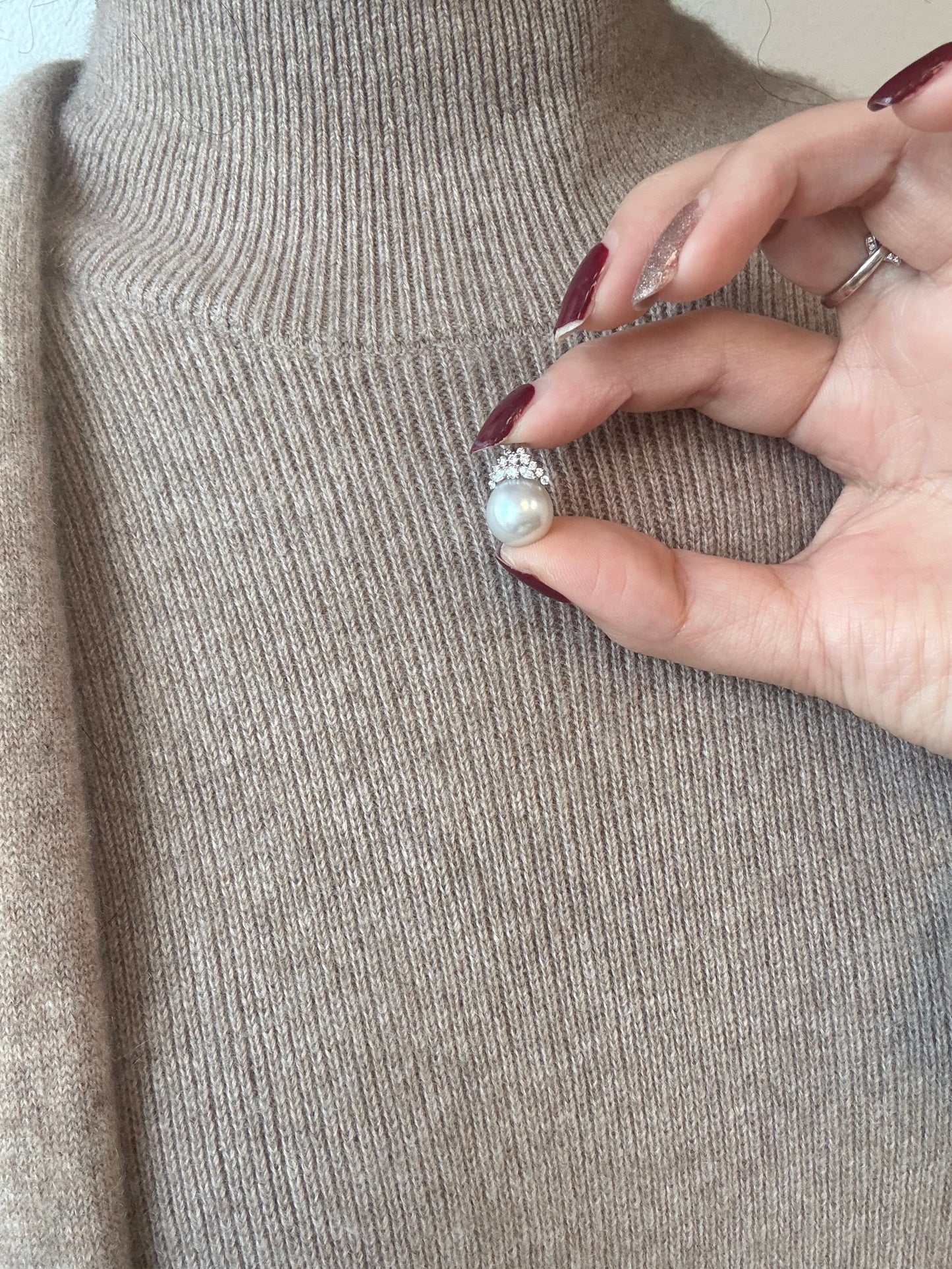 White south Sea Pearl,Single Oval 11.2✖️10.8mm AAA/AA Paspaley
