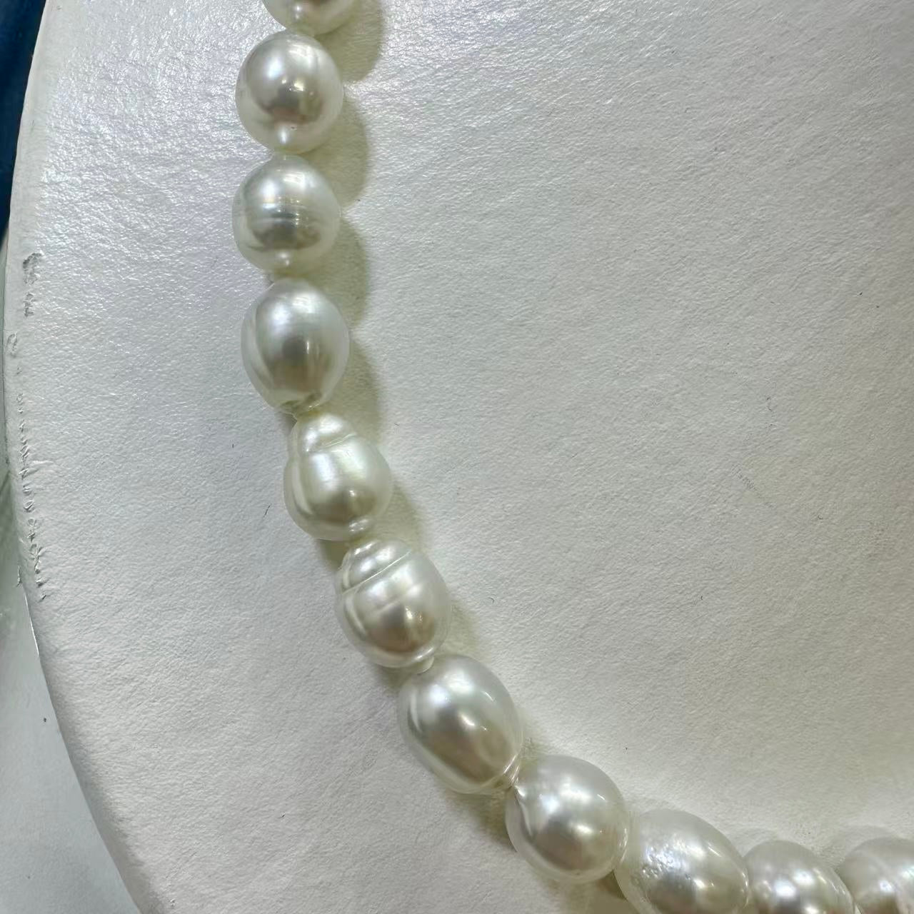 South White Baroque Sea Pearl Necklace