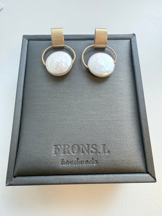 Geometry Pearl Earrings