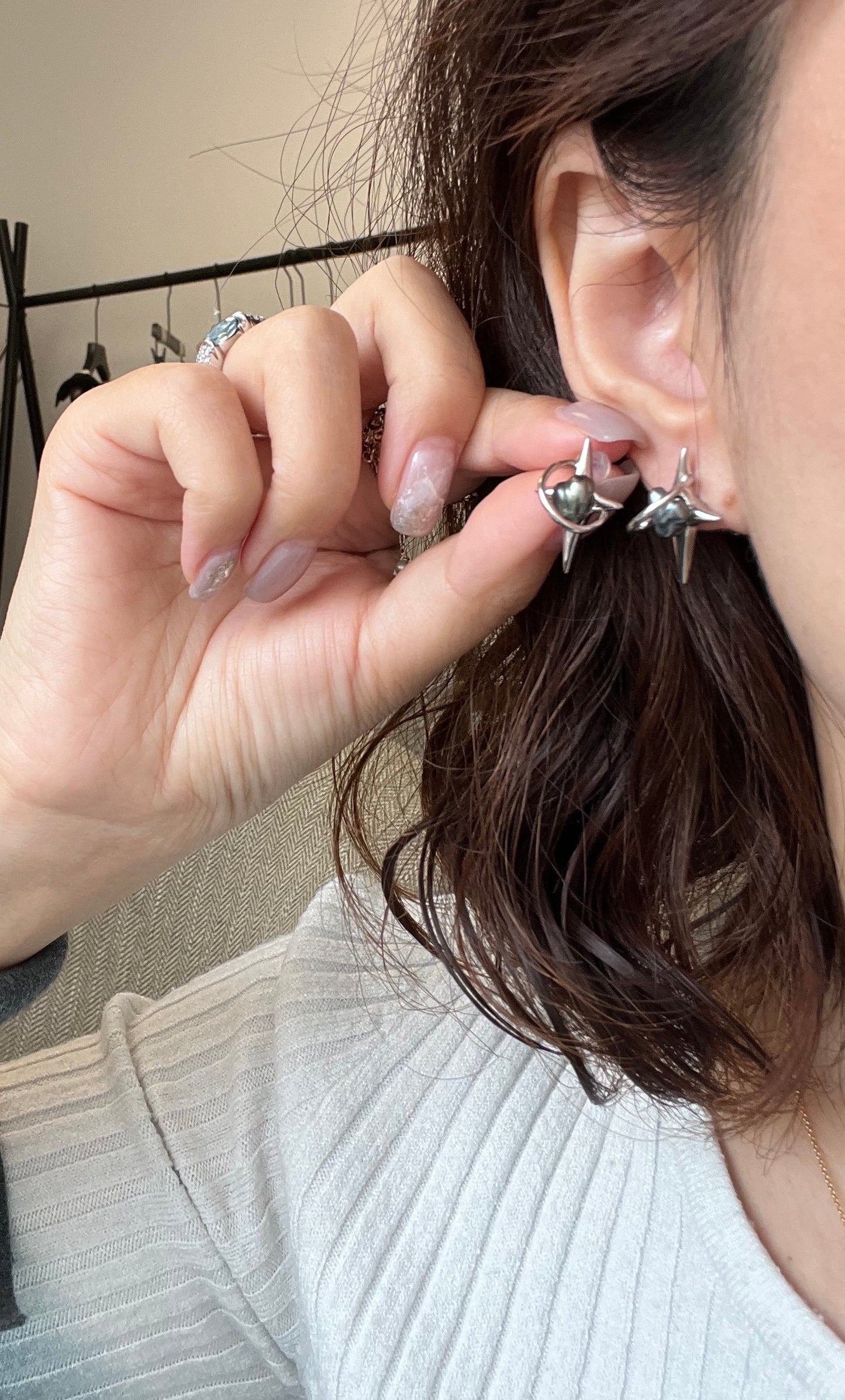 Planet Tahitian Keshi earrings