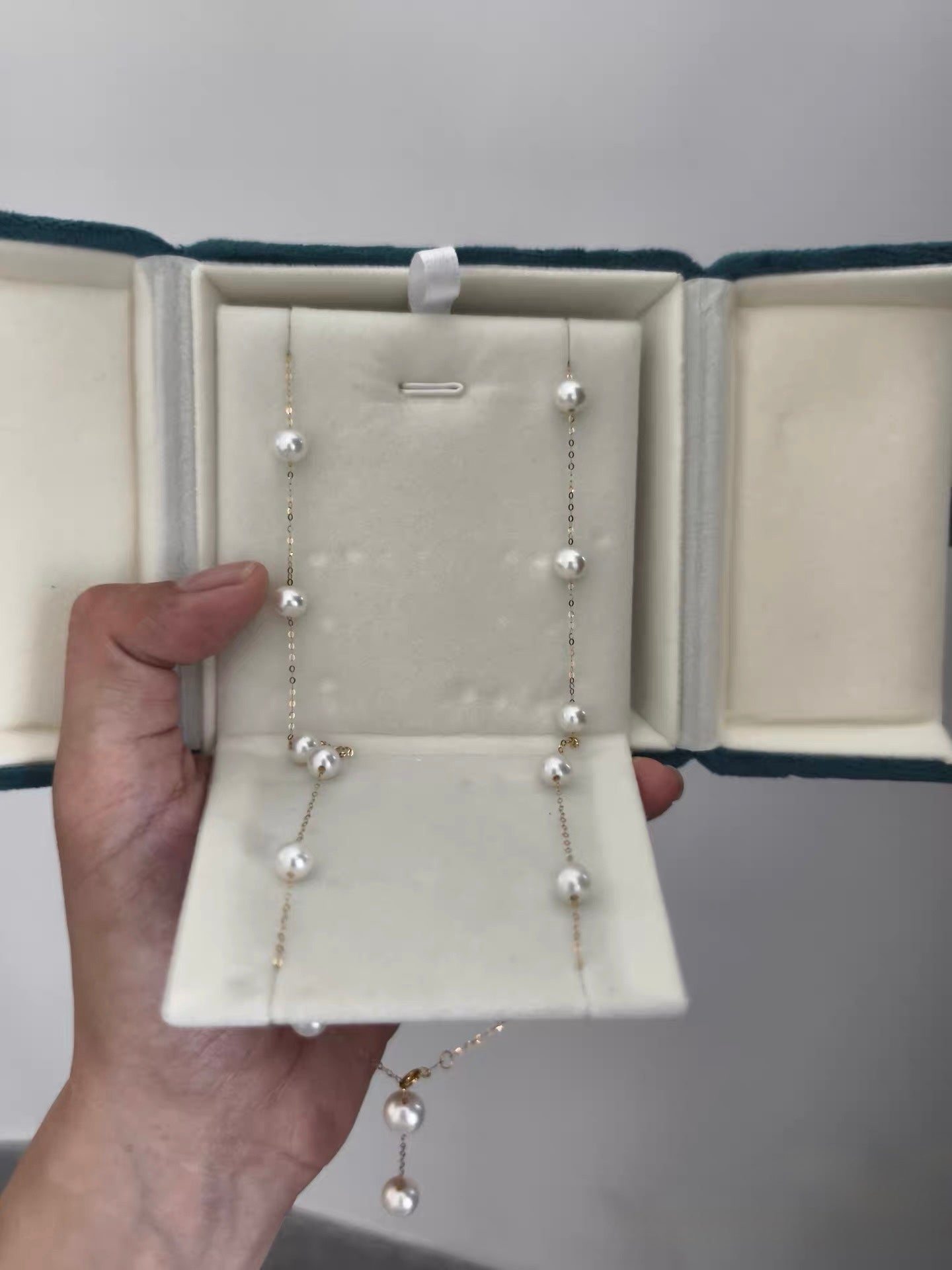 18k满天星淡水珍珠项链Pearl necklace