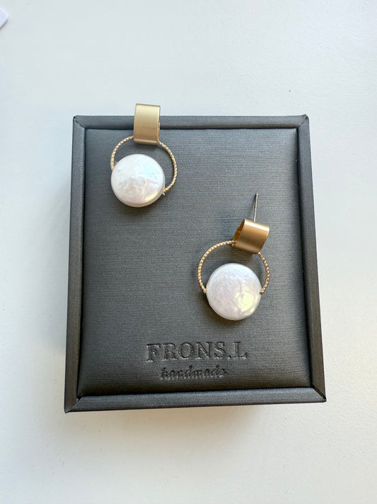 Geometry Pearl Earrings