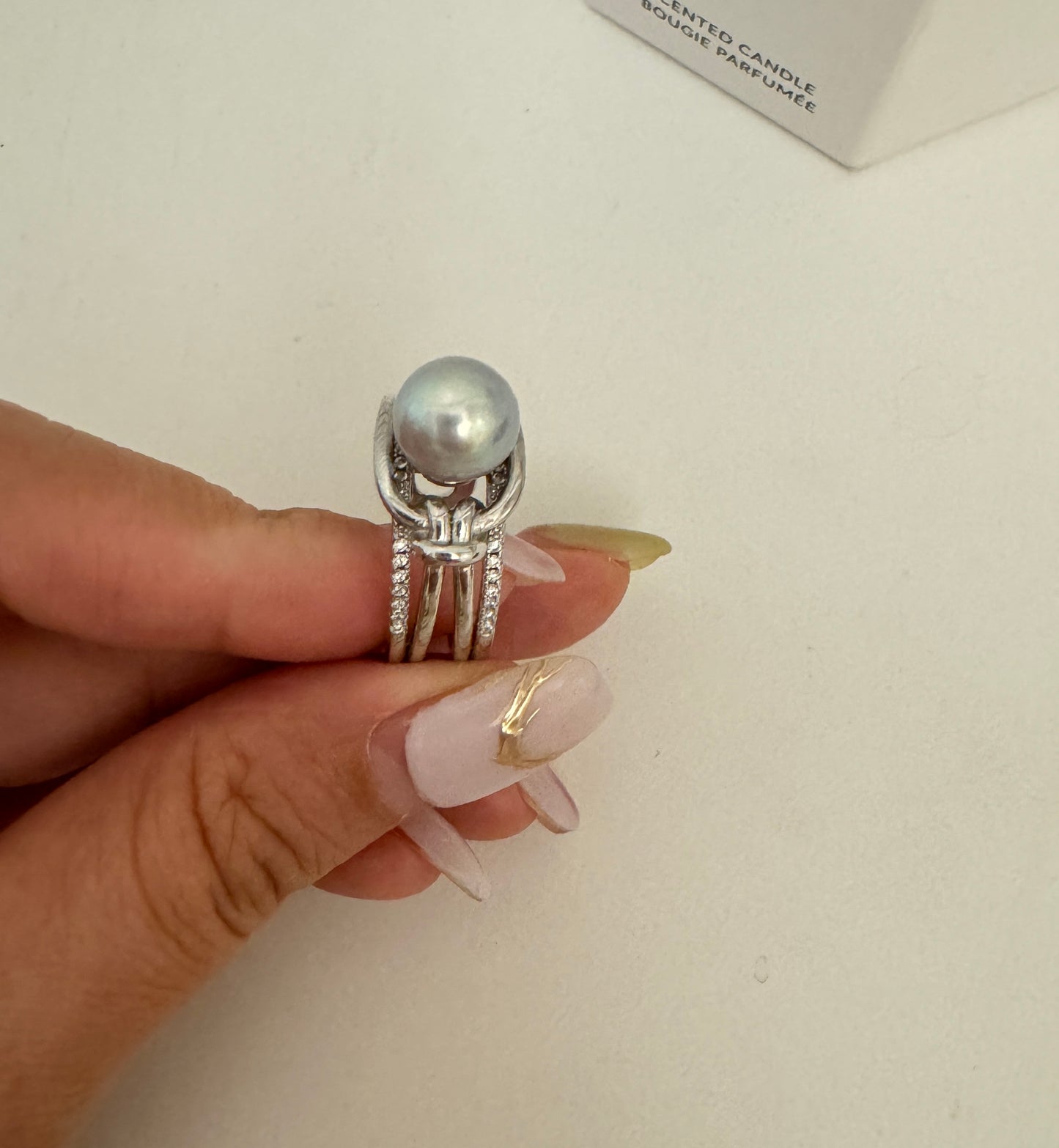 Akoya pearl ring
