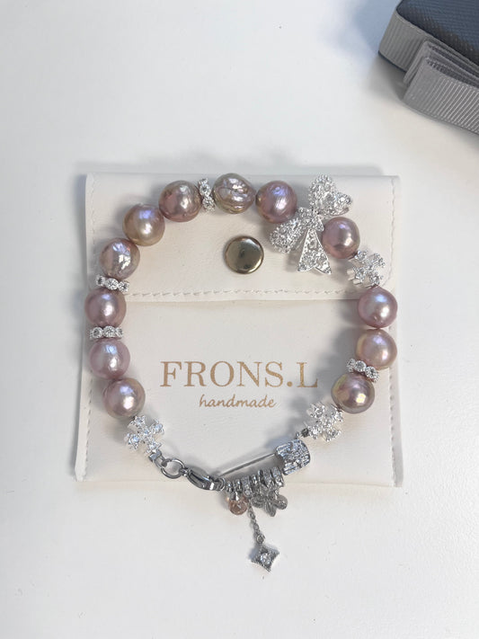 Purple baroque pearl Bracelet