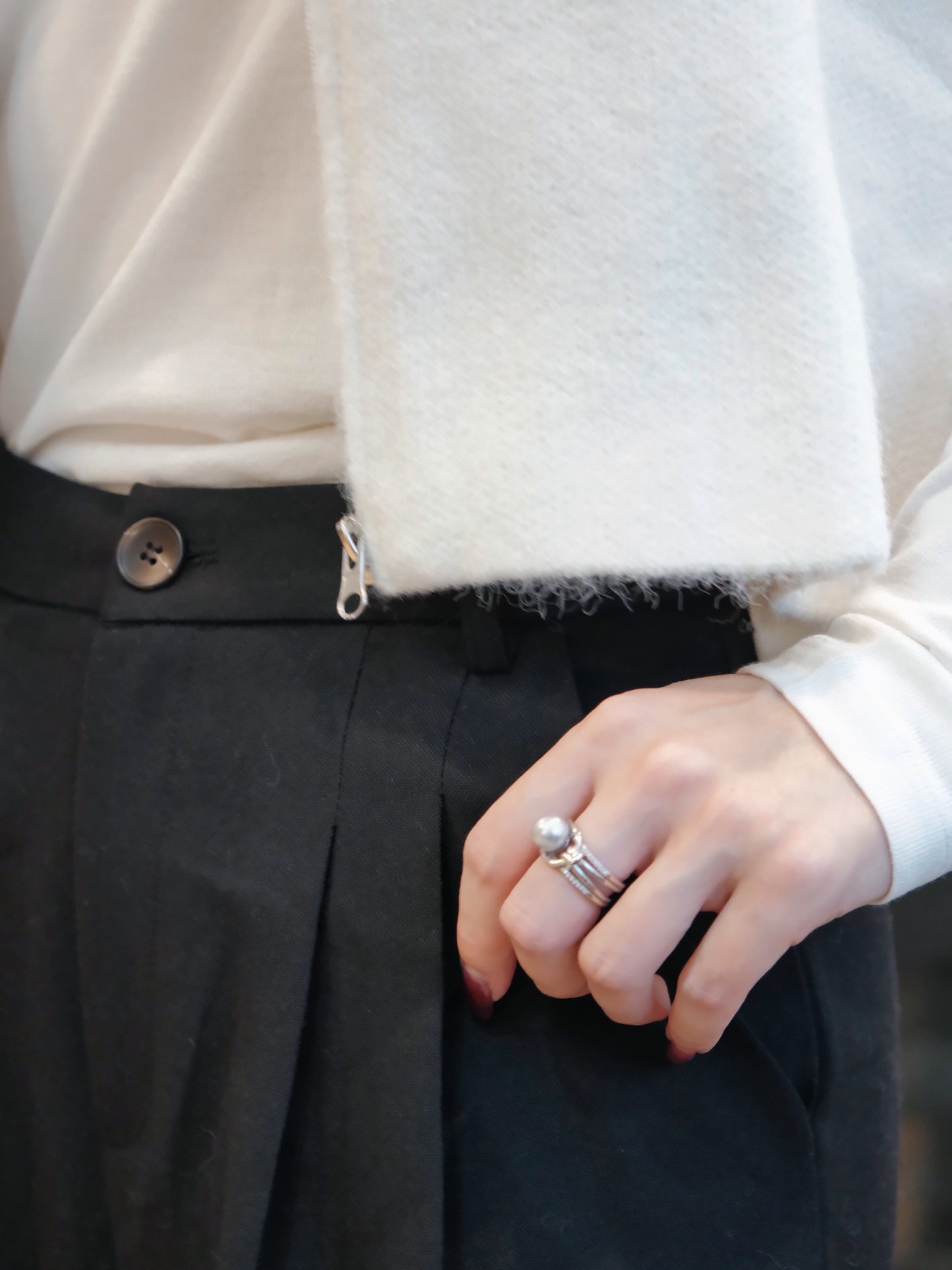 Akoya pearl ring