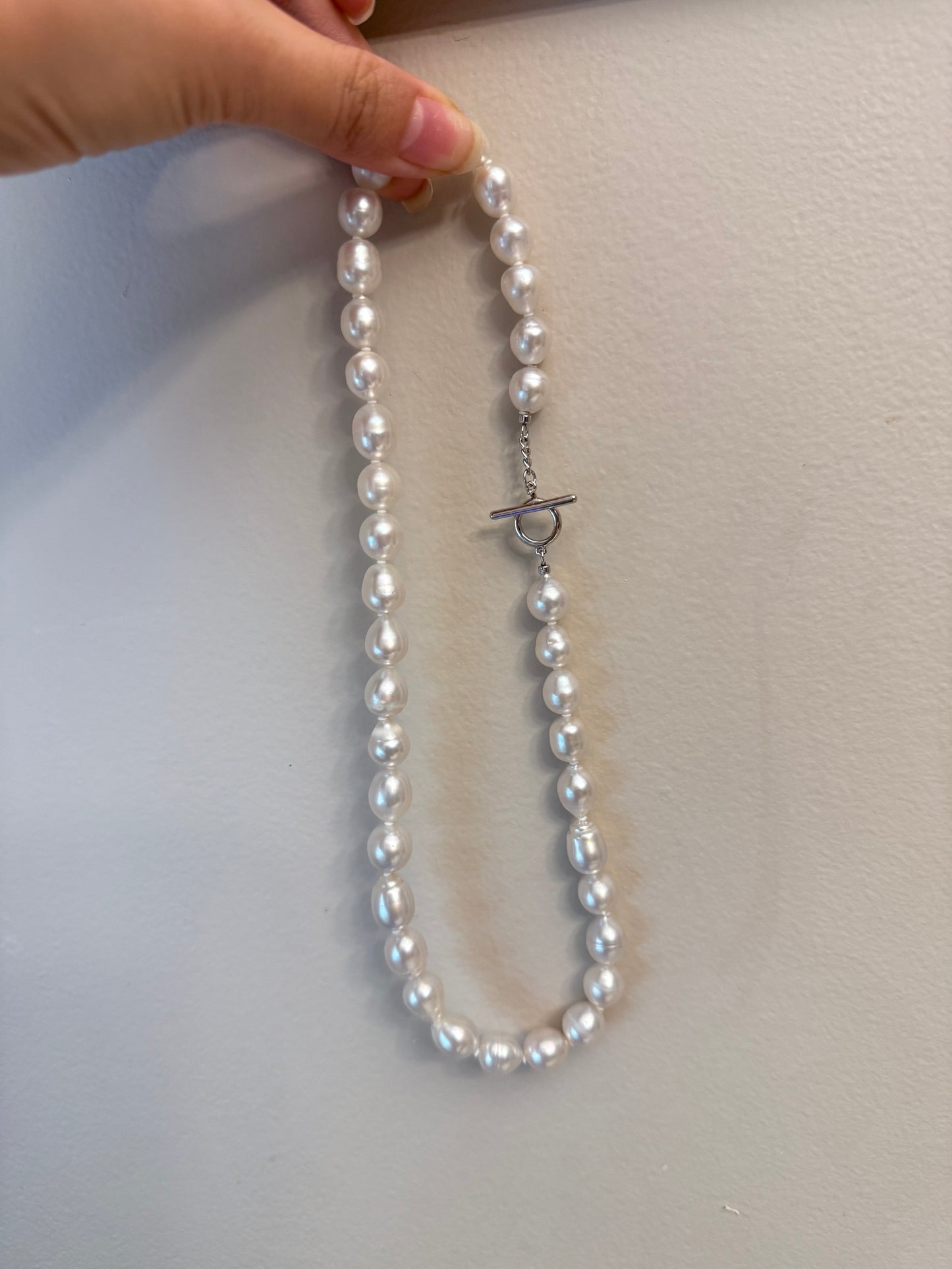 South White Baroque Sea Pearl Necklace