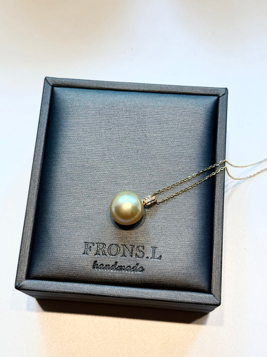 Pink south gold sea Pearl Pendant