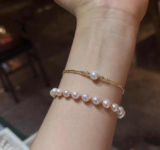 18k Japanes Akoya Bracelet