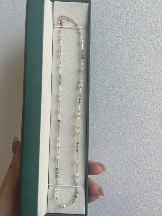 18k金管海水akoya项链Sea Pearl akoya pendant