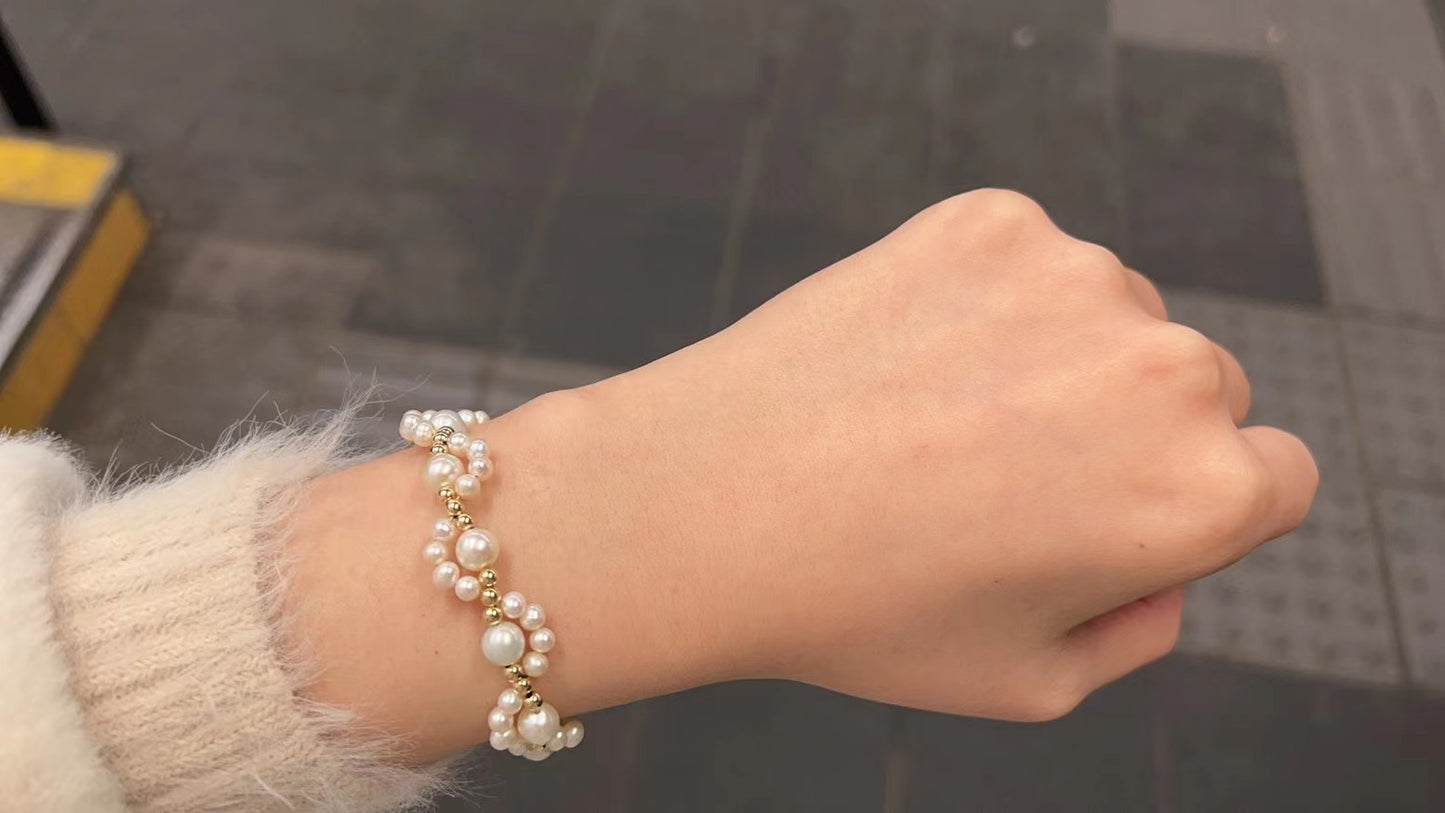 Cat‘s paw Pearl Bracelet