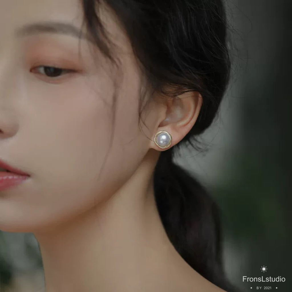 Pearl Stud Earrings