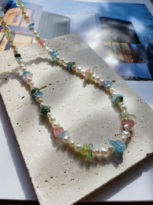 Multicolored Crystal Rough Jewelry