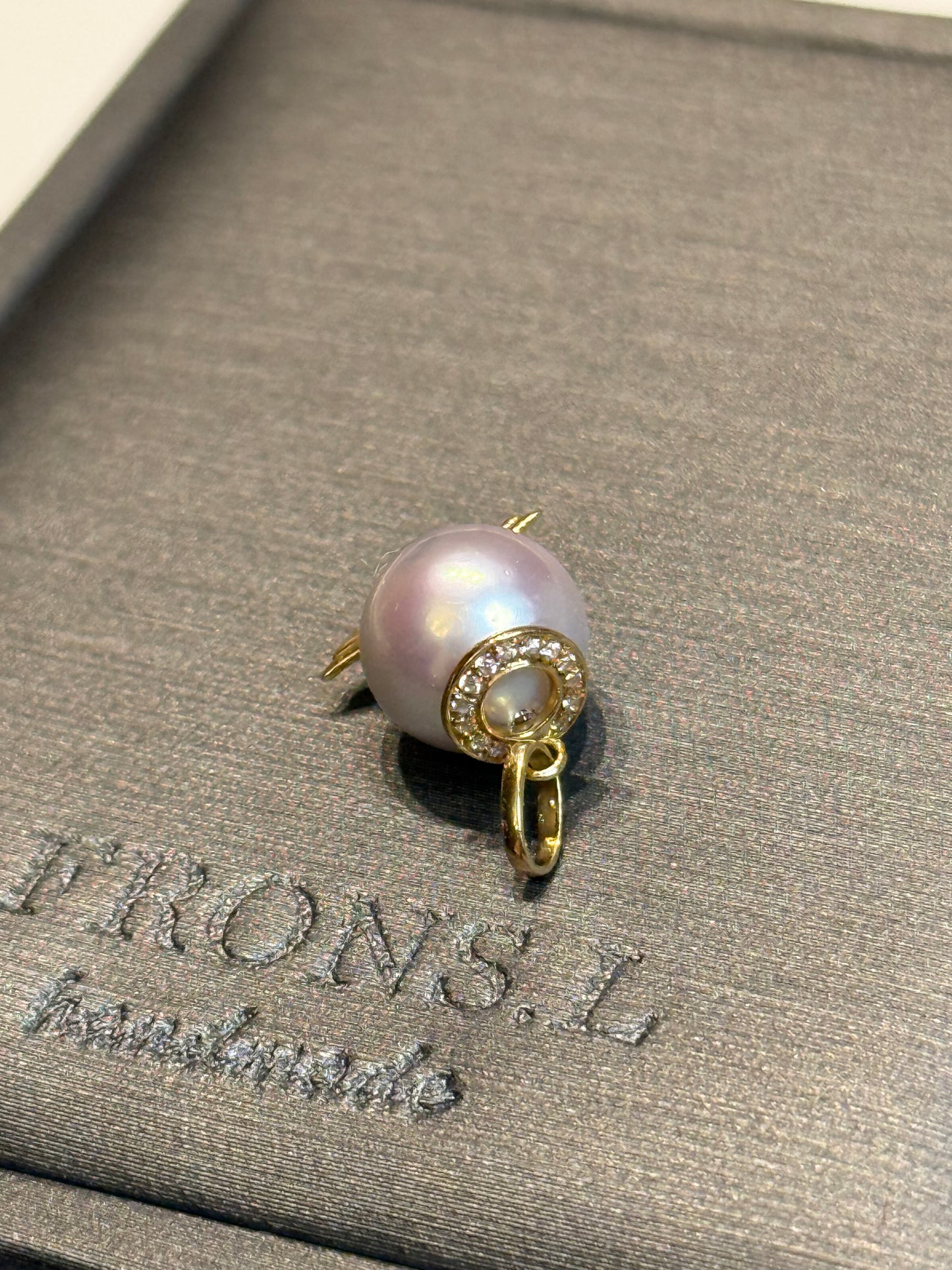 18k天使宝宝Sea Pearl akoya pendant
