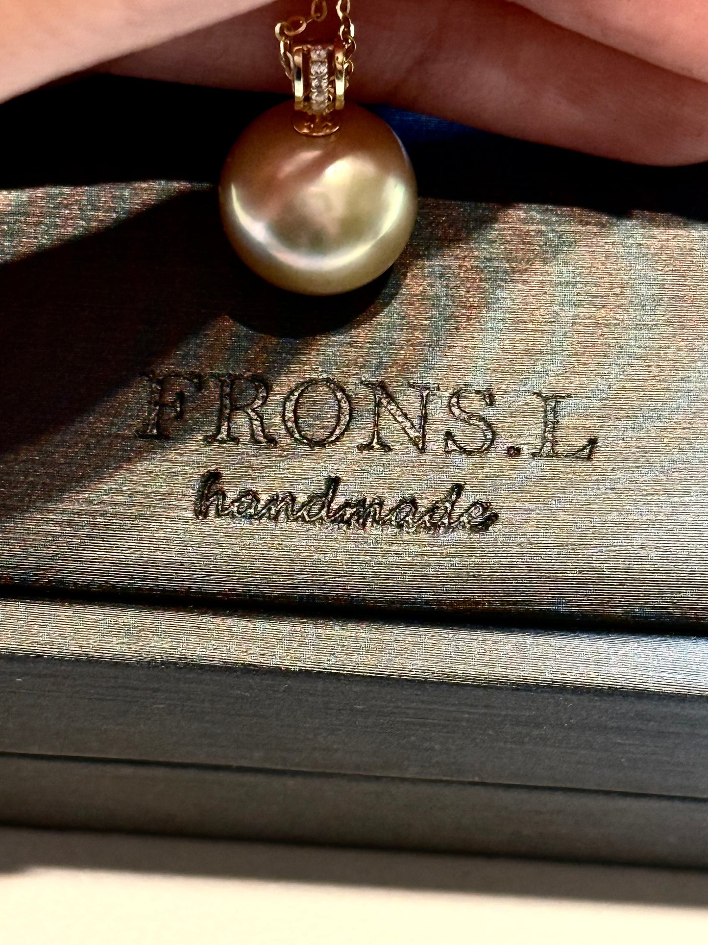 Pink south gold sea Pearl Pendant