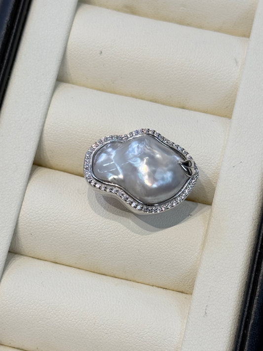 Big South White Seapearl Ring