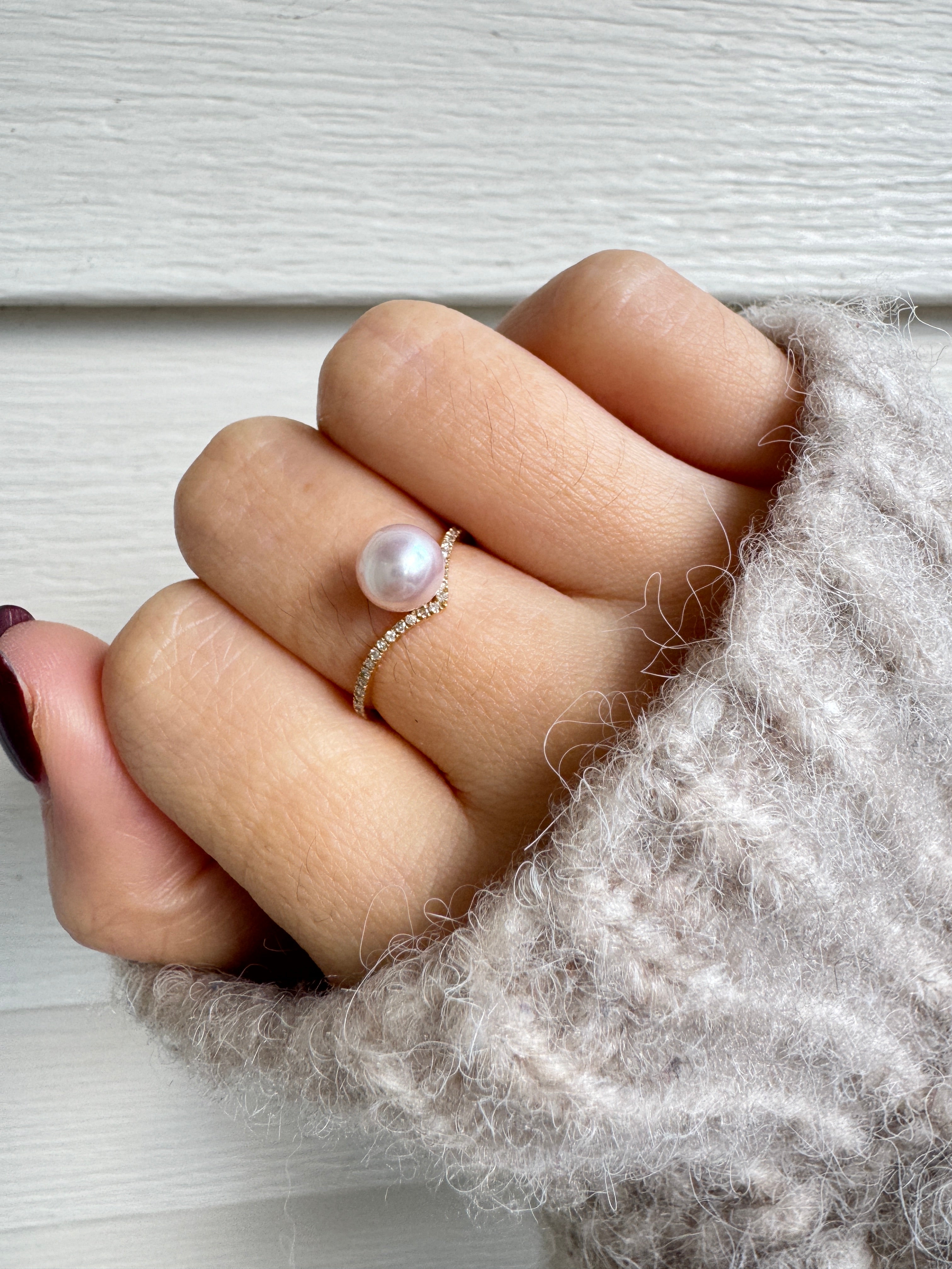Japanese Sea pearl Ring – Frons.L Studio