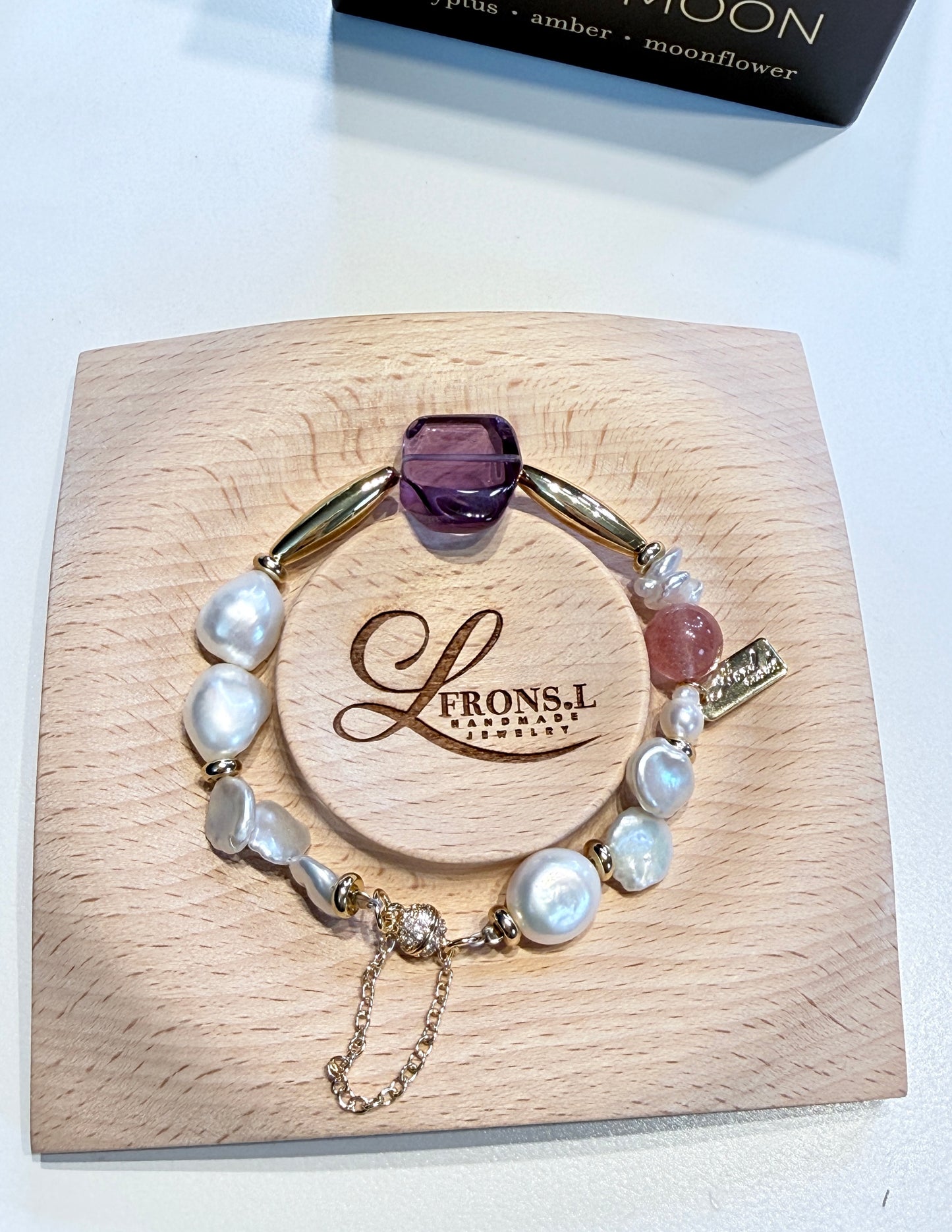 Baroque pearl Amethyst Bracelet