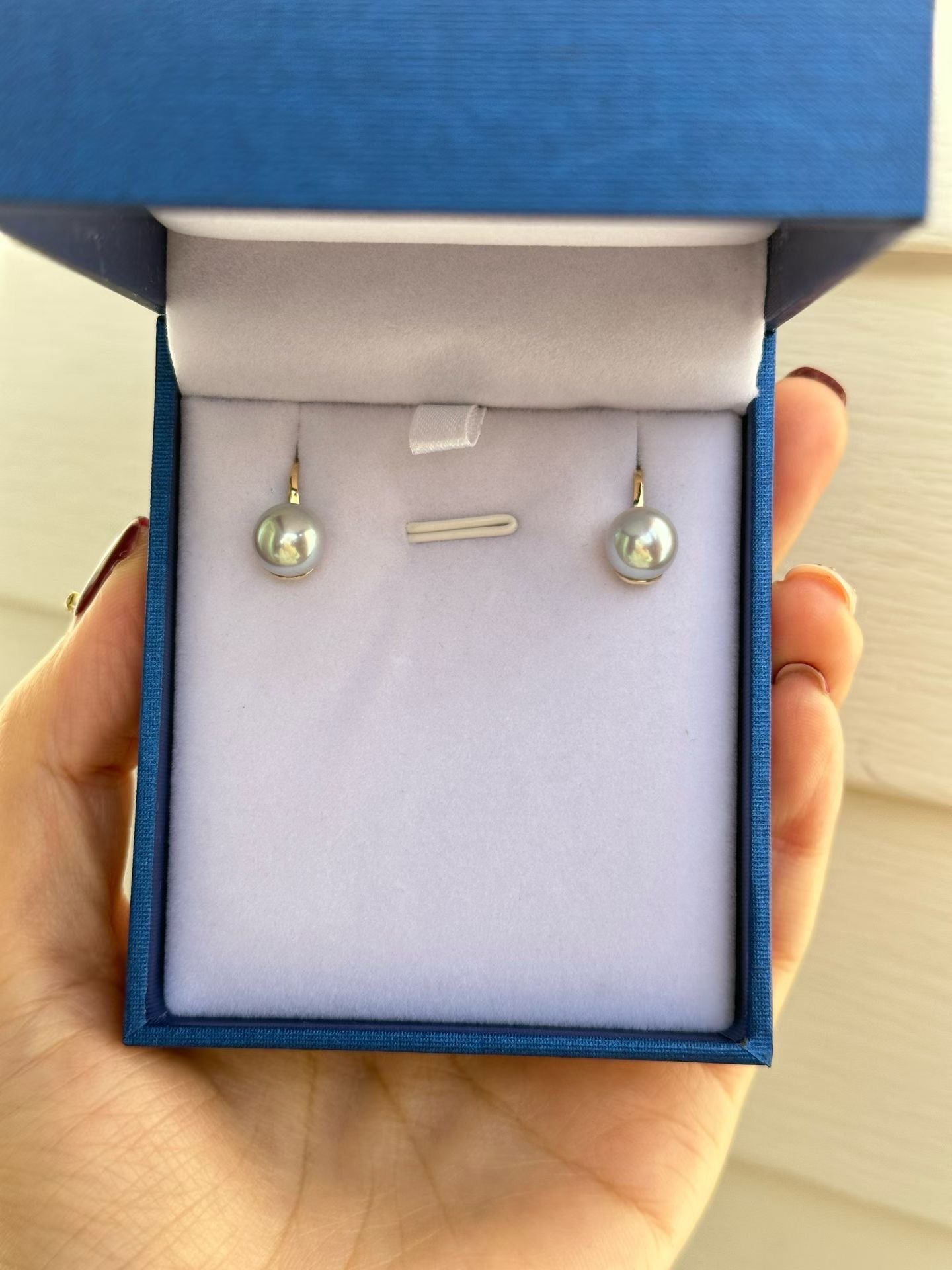 18k High heel 7.5-8mm AkoyaEarrings