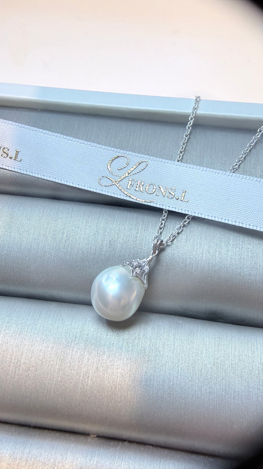 梨花头 South White Baroque Sea Pearl pendant