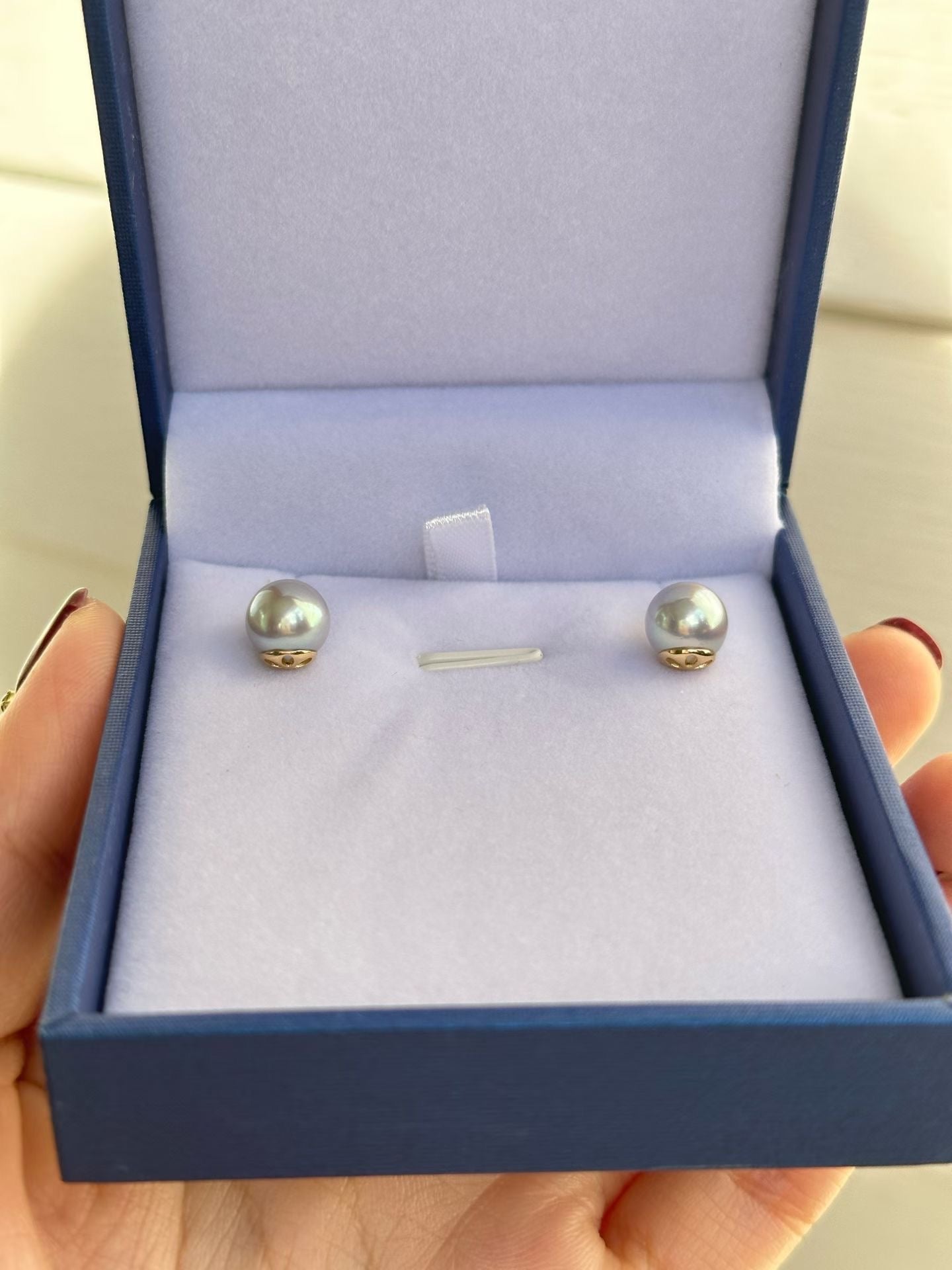 18k High heel 7.5-8mm AkoyaEarrings