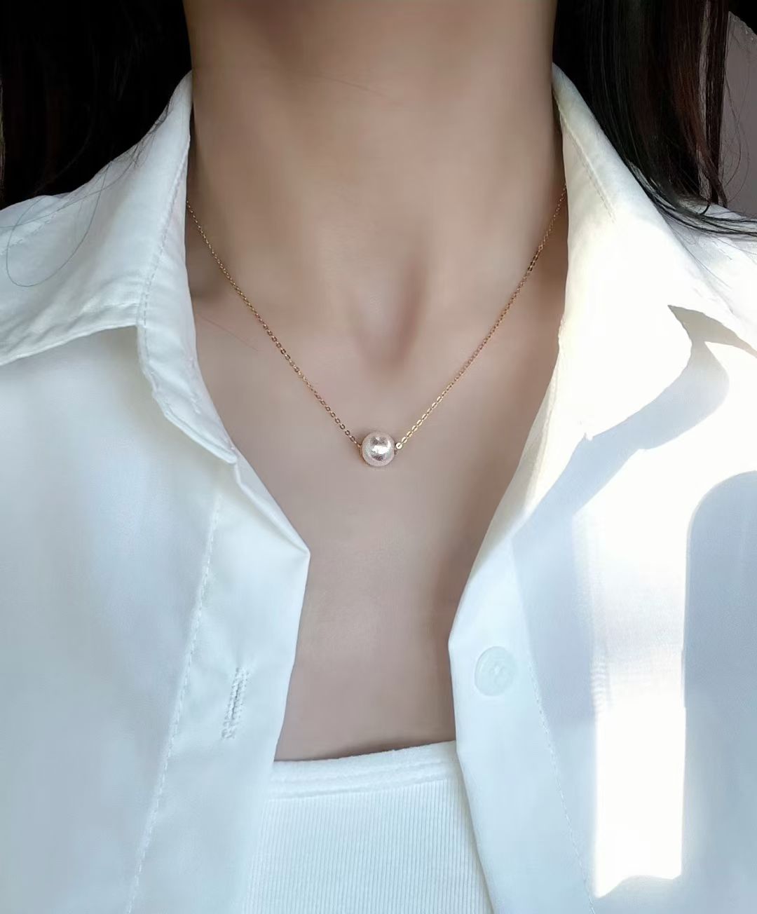 18k Akoya pearl necklace