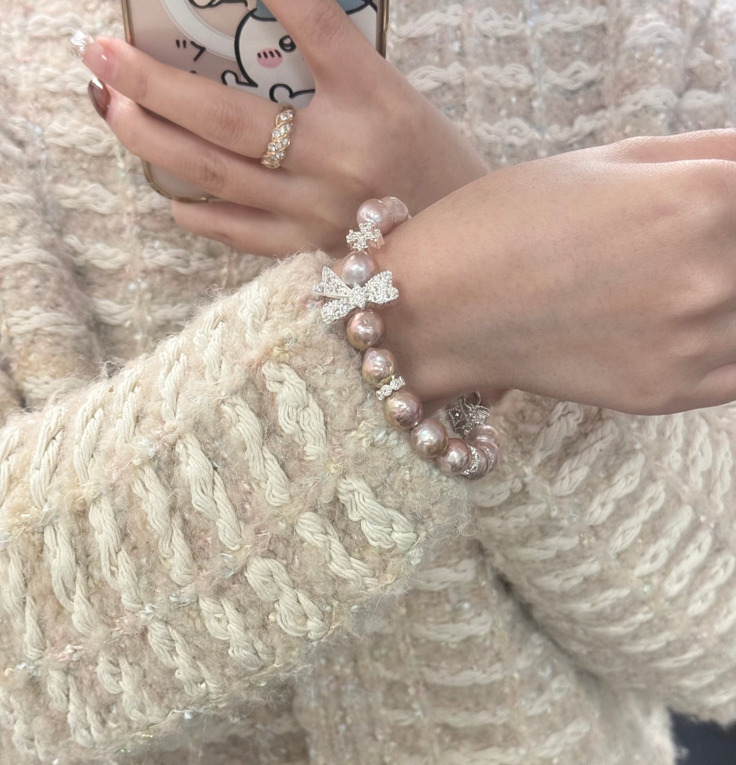 Purple baroque pearl Bracelet