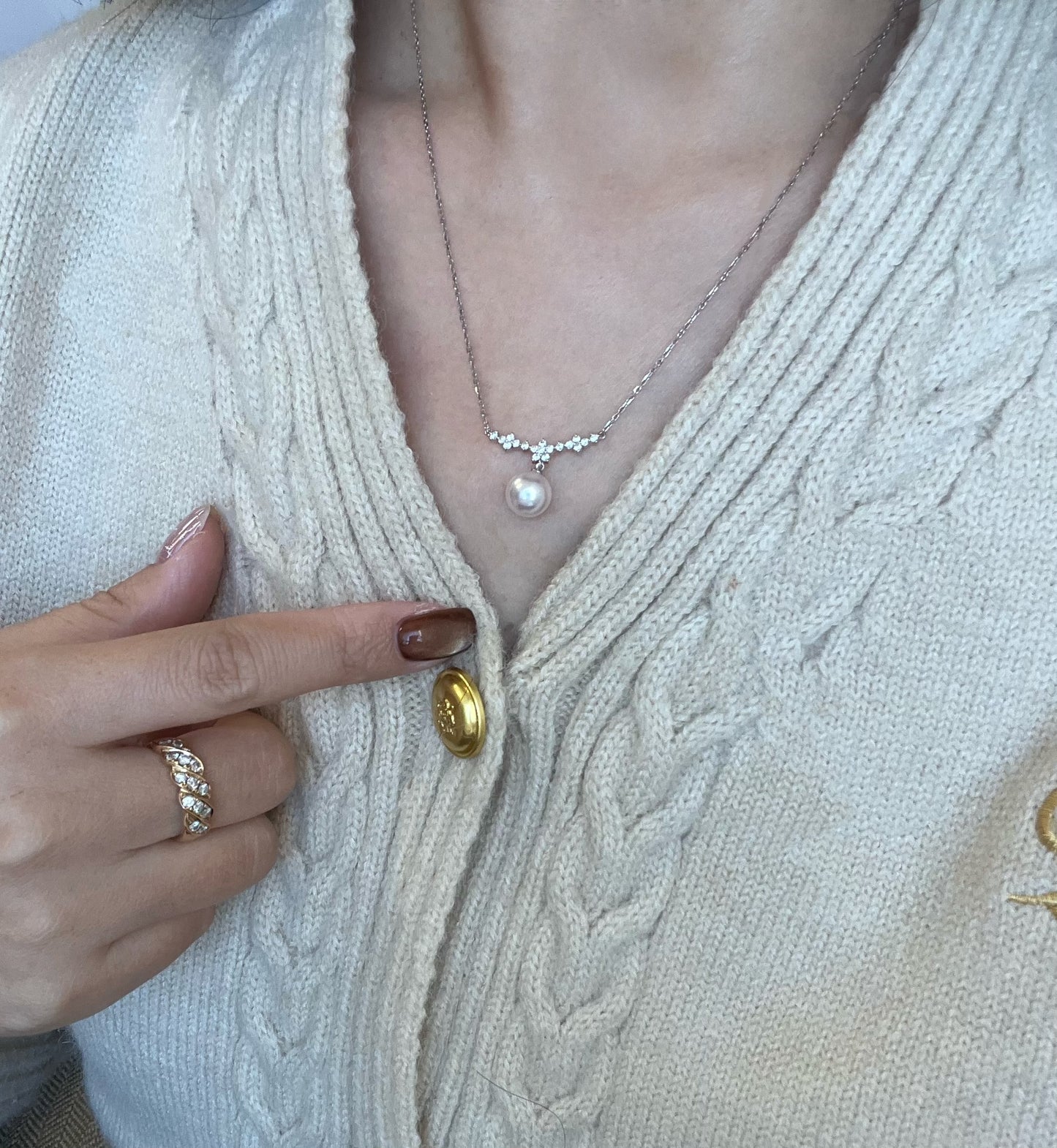 “Smile”Akoya Sea Pearl necklace