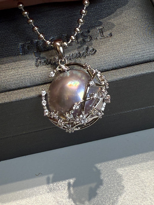 星月☪️ sea Pearl Mabe pendant