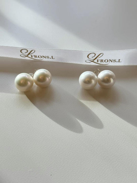 Cecily 18K Solid Gold Pearl Stud