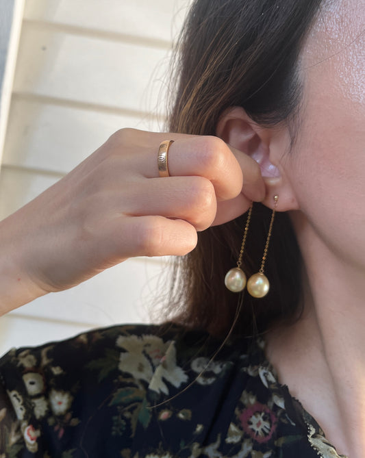 South Sea Gold Pearl Earrings