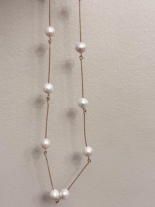 Stick Baroque Pearl Necklace