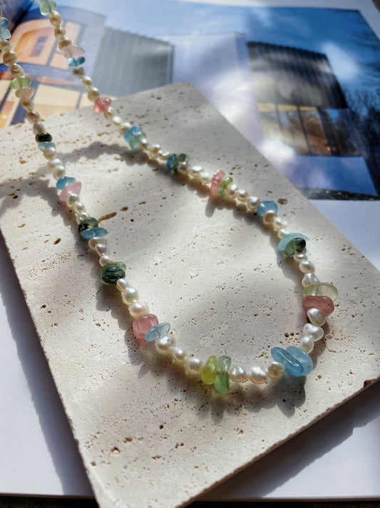 Multicolored Crystal Rough  Jewelry